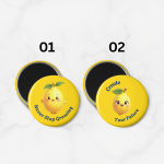 Fridge Magnet Tempelan Kulkas Bulat Positive Quetos